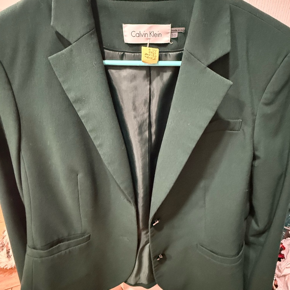 Calvin Klein Men's Dark Green Blazer